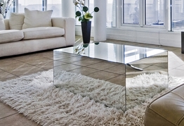 Transparent CocktailCoffee Table for Small Living Room