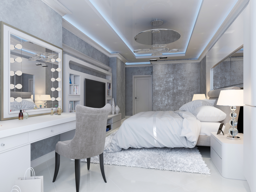 luxury contemporary bedroom interior